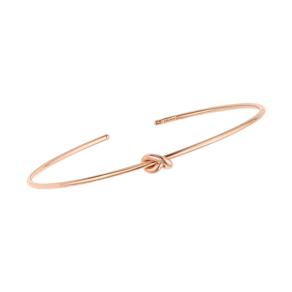 14kt Rose Gold Bracelet with Love Knot
