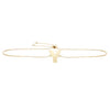 14kt Gold Bracelet with Initial and Adjustable Draw String Clasp
